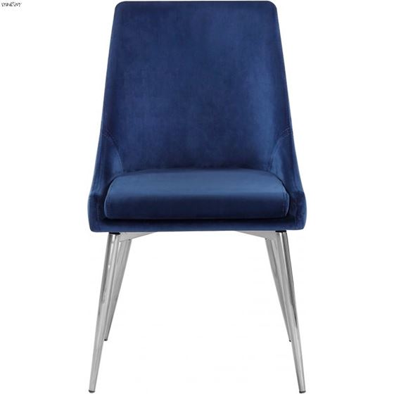 Karina Navy Upholstered Velvet Dining Chair - Ch-4