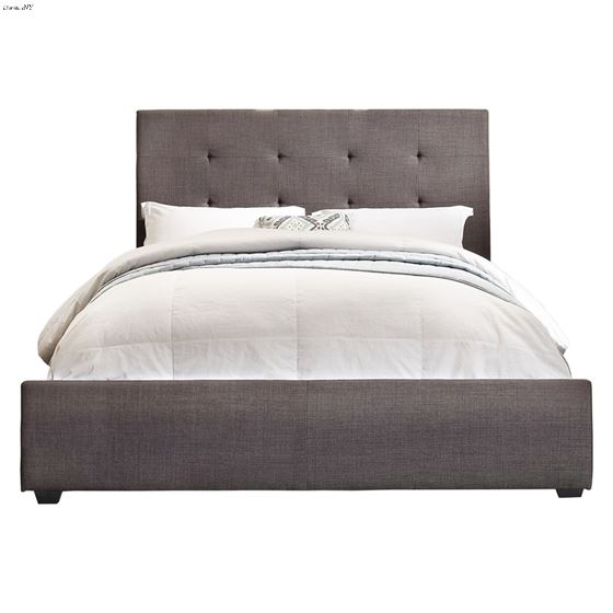 Cadmus Grey Fabric Upholstered Bed 1890N Front