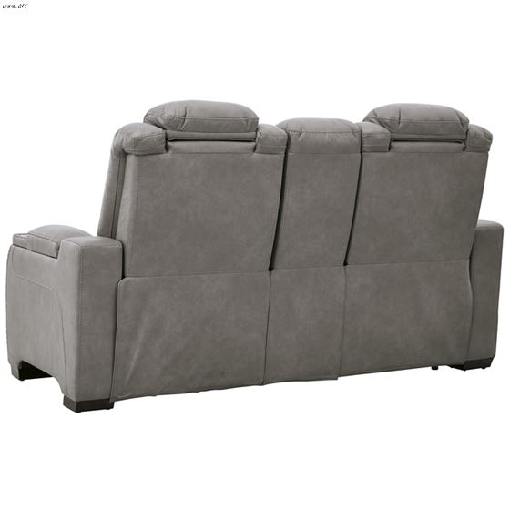 The Man-Den Grey Leather Power Reclining Lovese-4
