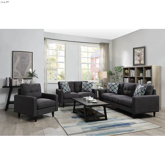 Watsonville Grey Tufted Chair 552003-2