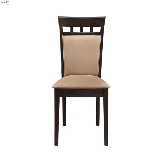 Gabriel Upholstered Side Chairs Cappuccino And Tan 100773