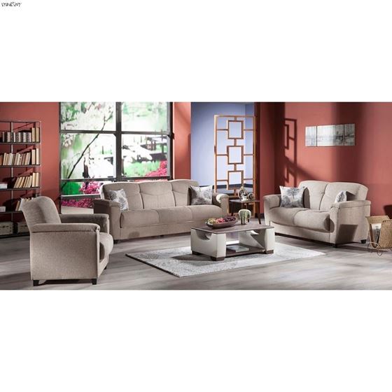 Aspen Sofa Bed in Aristo Light Brown-5