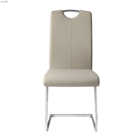 Glissand Light Grey Dining Side Chair Front