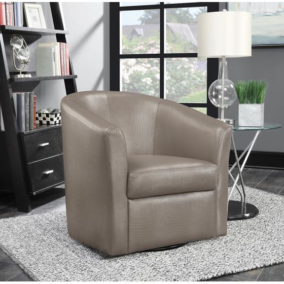 Turner Champagne Swivel Accent Chair 902726-2