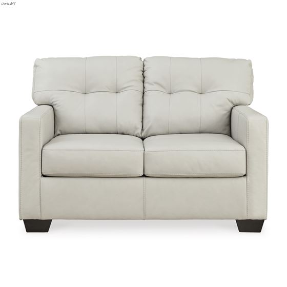 Belziani Coconut Leather Tufted Loveseat 54705-2
