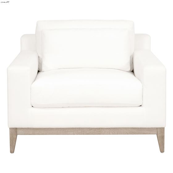 Vienna White Track Arm Chair by Essentials for Living