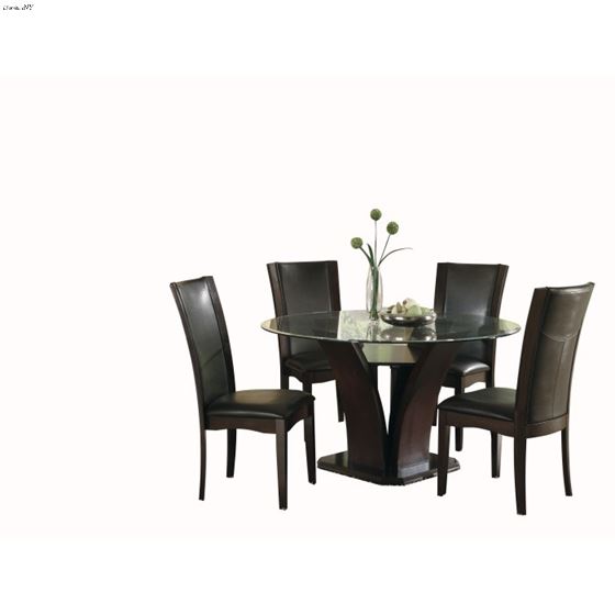 Daisy Dark Brown and Espresso Dining Side Chair 710S in set