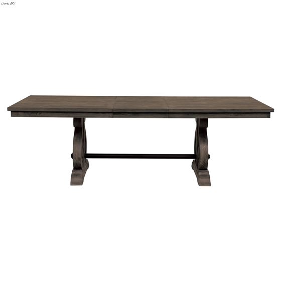 Toulon Double Pedestal Dining Table 5438-96 Front Open
