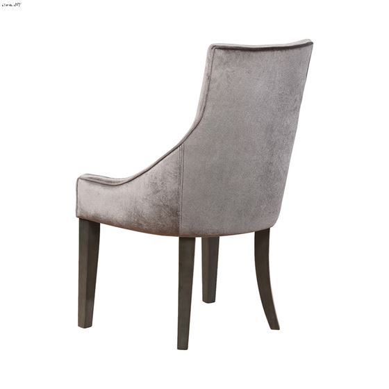 Phelps Grey Velvet Demi Wing Dining Chair 121714-2