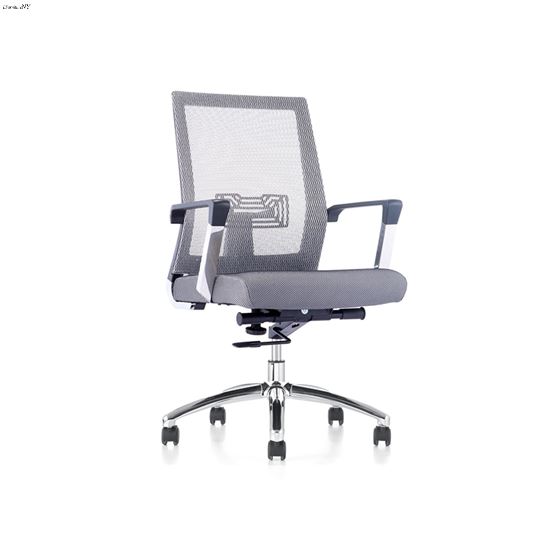 Jet Gray Fabric Office Chair - 2