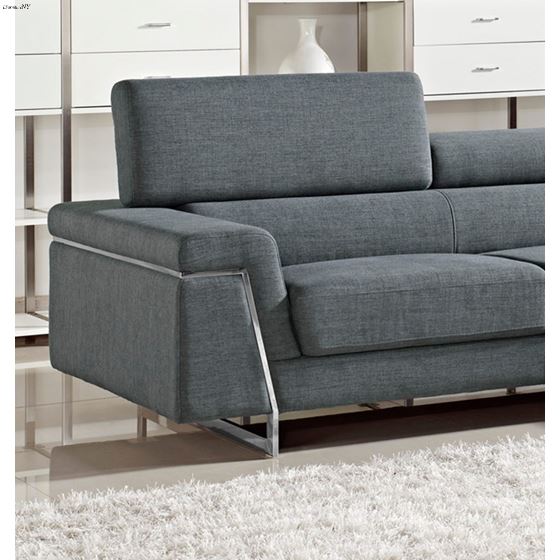 Darby Modern Fabric Sectional- 2