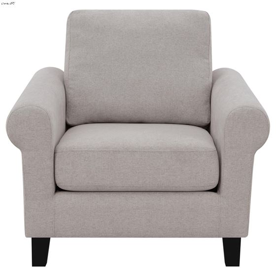 Nadine Oatmeal Fabric Arm Chair 509783-2