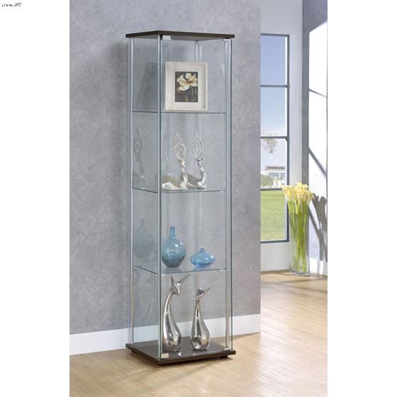Coaster Bellatrix 4 Shelf Curio Cabinet 950172