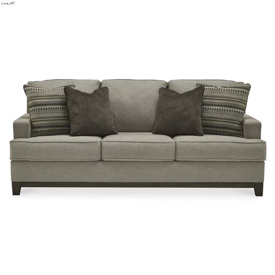 Kaywood Granite Fabric Sofa with Wood Trim 5630-2