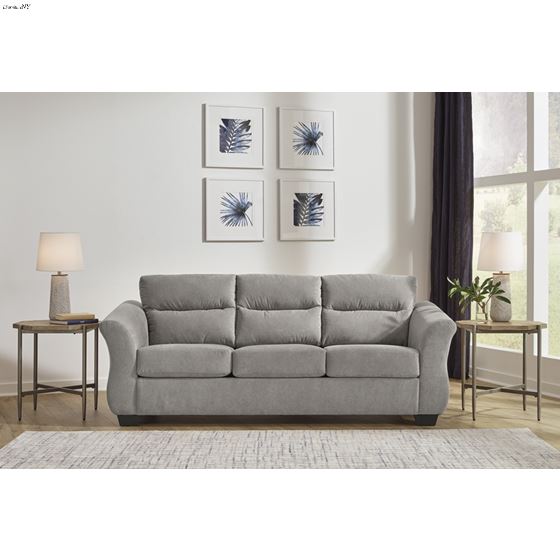 Miravel Slate Fabric Queen Sofa Bed 46206-4