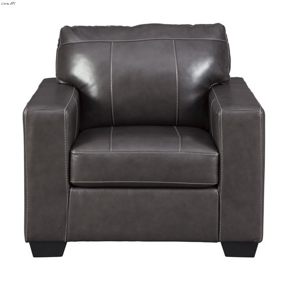 Morelos Grey Leather Chair 3450320-2