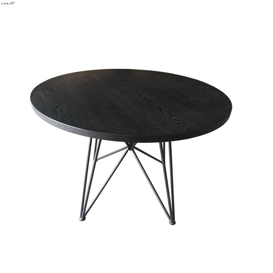 Rennes Black And Gunmetal Round Table 106340-2