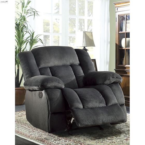 Laurelton Charcoal Reclining Chair 9636CC-1 in room