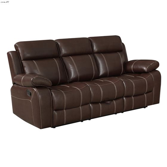 Myleene Chestnut Recliner Sofa with Drop Down Ta-2