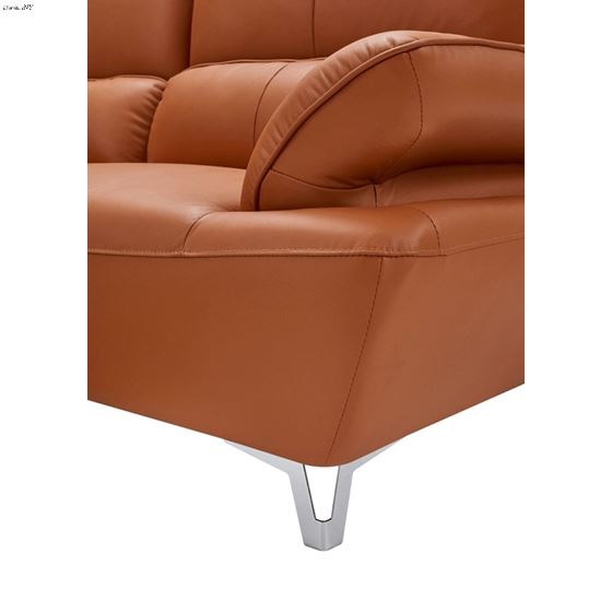 1810 Modern Orange Leather Chair Detail