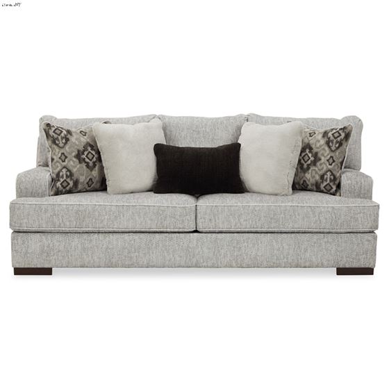 Mercado Pewter Chevron Fabric Sofa 84604-2