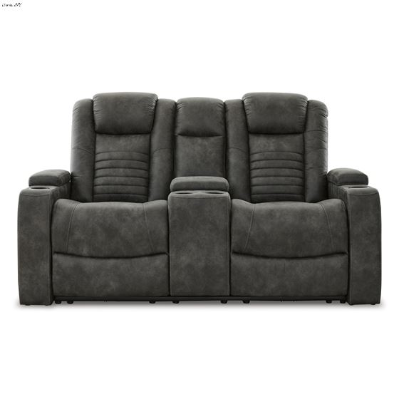 Soundcheck Storm Power Reclining Loveseat with-4