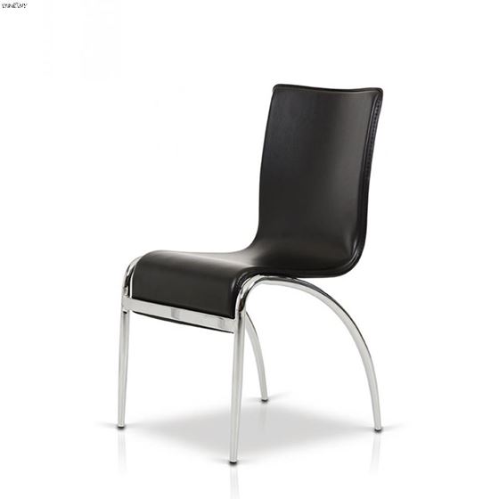Y03 - Modern Black Dining Chair-2