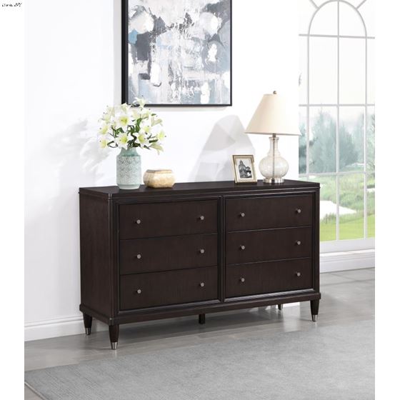 Emberlyn Rich Brown 6 Drawer Dresser 223063-2