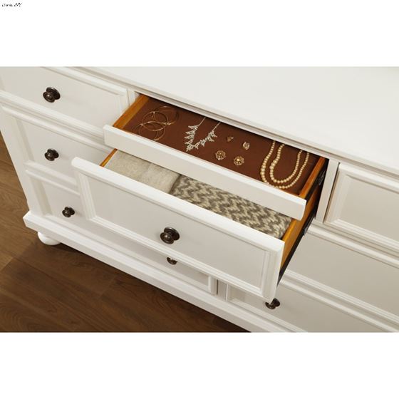 Laurelin White 7 Drawer Dresser 1714W-5-4