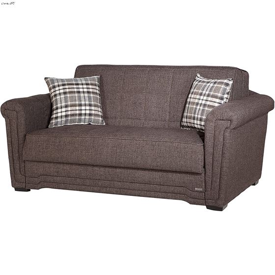 Victoria Love Seat Sleeper in Andre Dark Brown