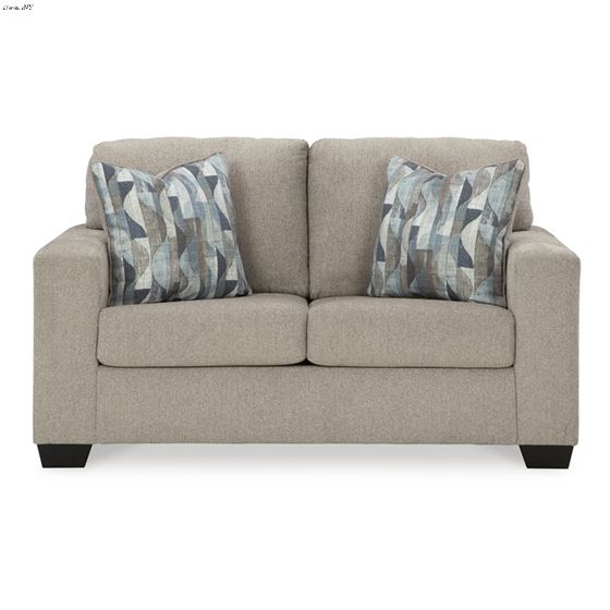 Deltona Parchment Fabric Loveseat 51204-2