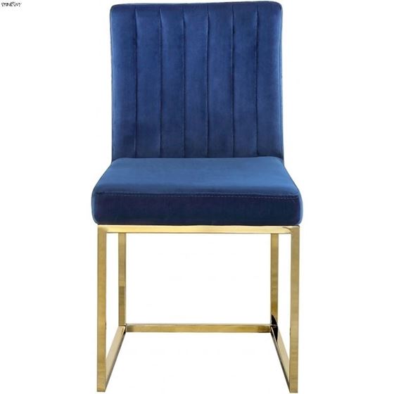Giselle Navy Upholstered Velvet Dining Chair - G-4
