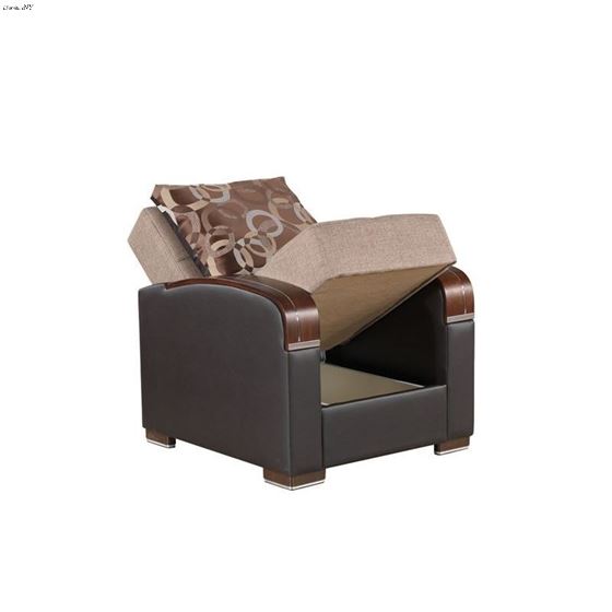 Mobimax Brown Fabric Chair Mobimax Chair - Brown by CasaMode 2