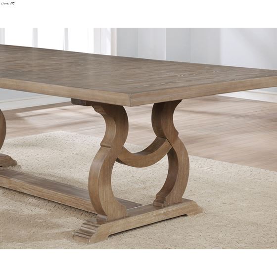 Brockway Cove Barley Brown Trestle Dining Table 110291 by Coaster Base