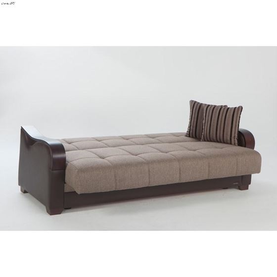 Bennett Sofa Bed in Redeyef Brown by Istikbal open