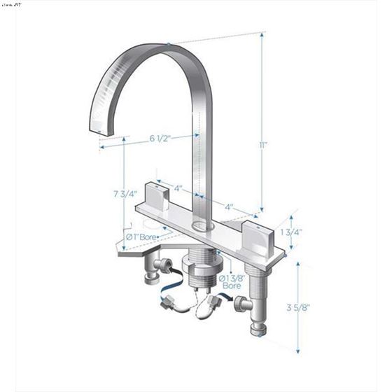 Vanity Faucet FFT3801CH-4