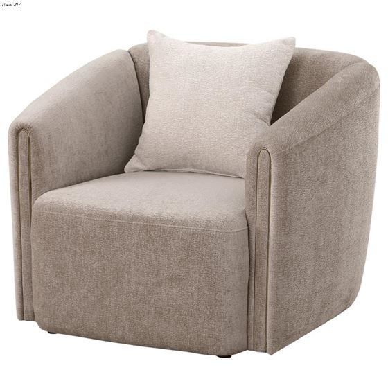 Townsend Latte Chenille Rolled Arm Chair 504756-4