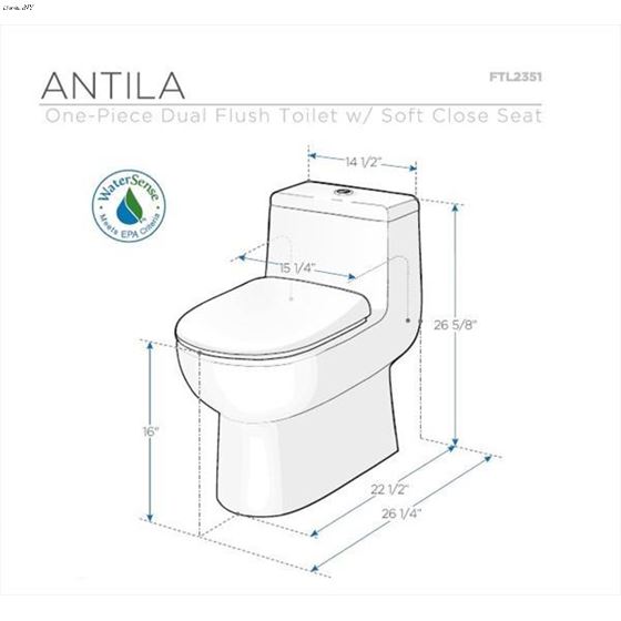 Dual Flush Toilet  FTL2351-2