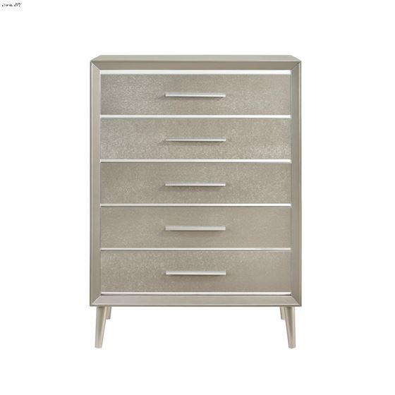 Ramon Metallic Sterling 5 Drawer Chest 222705-2