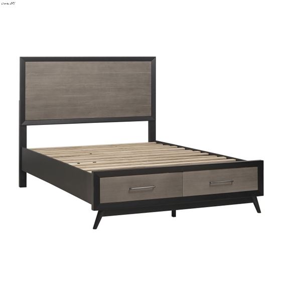 Raku Grey King 4pc Bedroom Bed