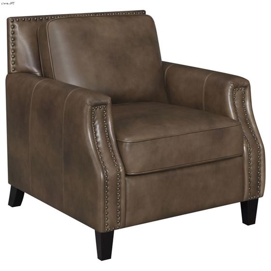 Leaton Brown Sugar Leather Chair 509443-2