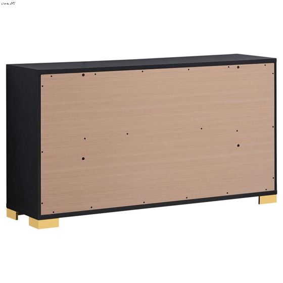 Marceline Black 6 Drawer Dresser 222833-6