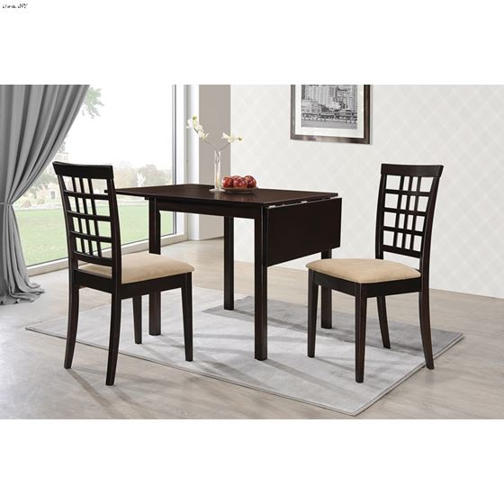 Coaster Kelso Drop Leaf Dining Table 190821 Set