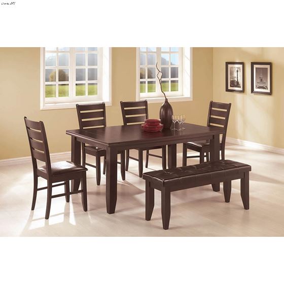 Dalila Cappuccino Rectangle Dining Table 102721-4