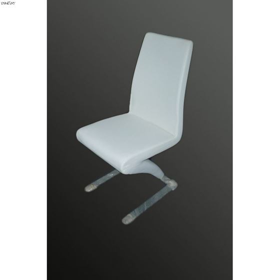 Zayd Modern White Dining Chair-2