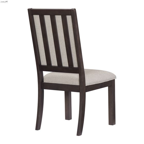 Josie Espresso Upholstered Dining Side Chair 5718S Back