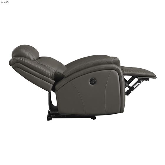 Chasewood Dark Grey Leather Power Reclining Chai-4