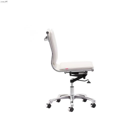 Lider Plus Armless Office Chair - White - 2