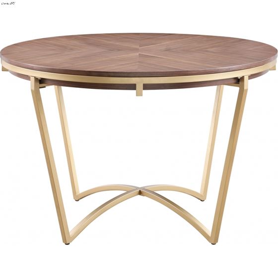 Eleanor 46 Inch Round Dining Table with Walnut T-2