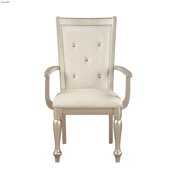 Celandine Silver Dining Arm Chair